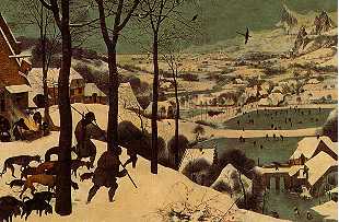 De Kleine IJstijd is vastgelegd in Vlaamse schilderijen, bv. Jagers in de sneeuw van Pieter Brueghel (ca. 1525-1569).