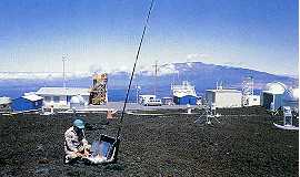 Draagbare luchtmonstereenheden zoals deze op Hawa worden gebruikt om de ozonafname en andere veranderingen in de atmosfeer te bestuderen.